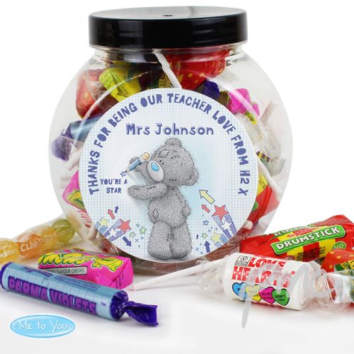 Personalised Me To You Teacher Sweets Jar