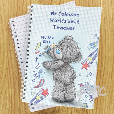 Personalised Me to You Teacher A5 Notebook
