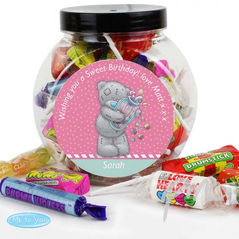Personalised Me to You Candy Girl Sweets Jar