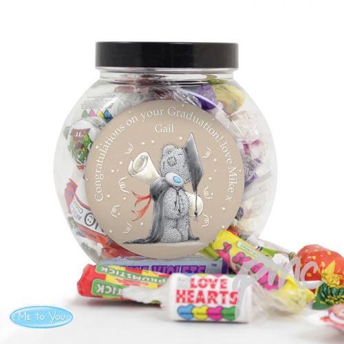 Personalised Me to You Graduation Sweets Jar