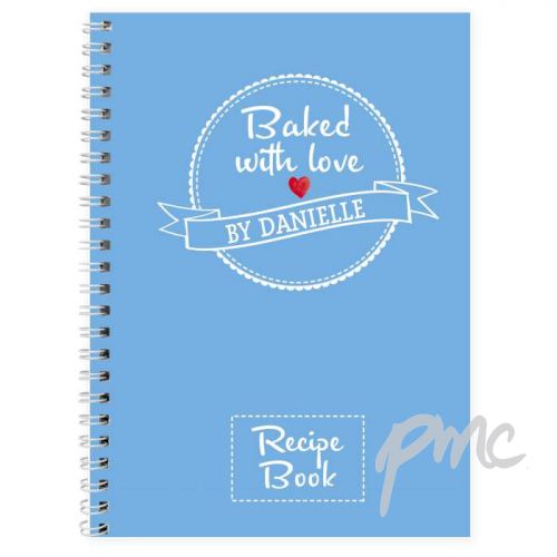 Personalised Baked With Love Recipes A5 Notebook