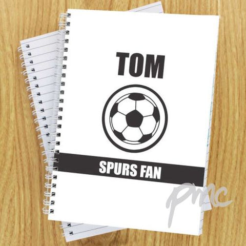 Personalised Football Fan A5 Notebook
