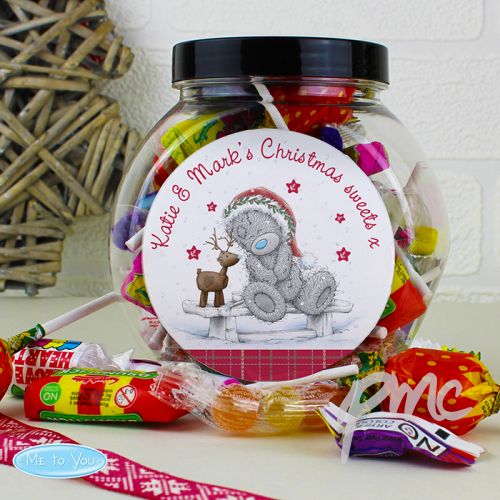 Personalised Me To You Reindeer Sweet Jar