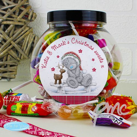Personalised Me To You Reindeer Sweet Jar