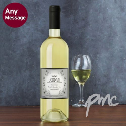 Personalised Vineyard White Wine