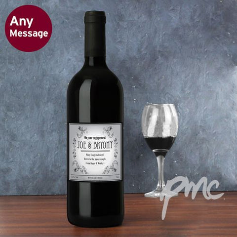 Personalised Vineyard Red Wine