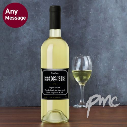 Personalised Ornate White Wine