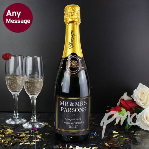 Personalised Chalkboard Champagne