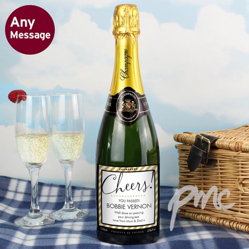 Personalised Cheers Champagne