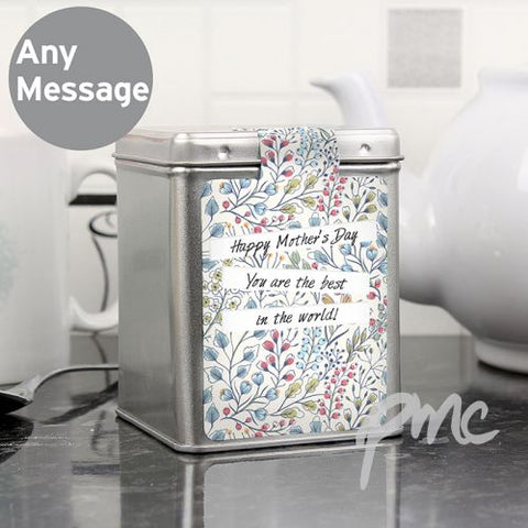 Personalised Botanical Tea & Tin