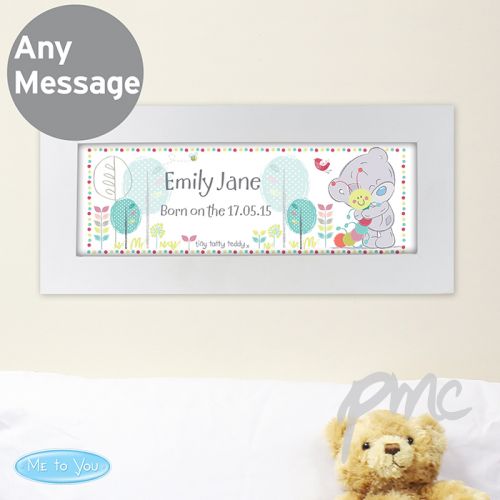 Personalised Tiny Tatty Teddy Cuddle Bug Name Frame