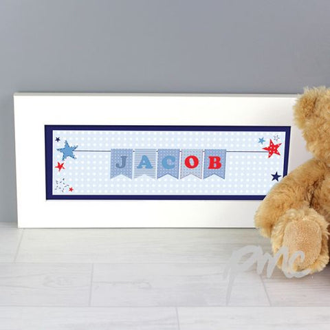 Personalised Star Bunting Name Frame