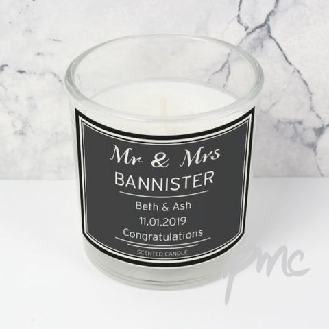 Personalised Classic Scented Jar Candle
