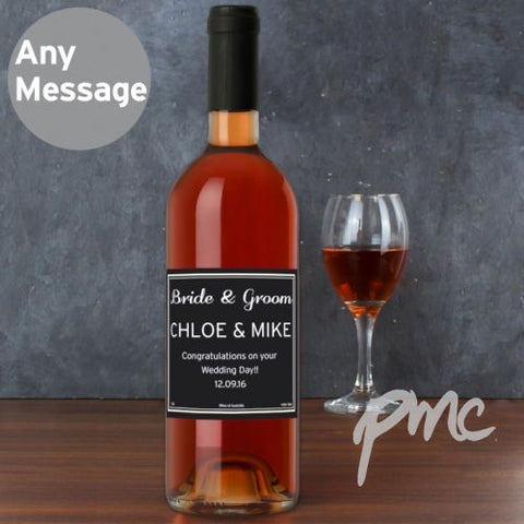 Personalised Classic Rose Wine