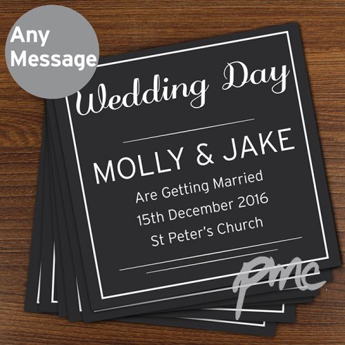 Personalised Classic Pack of 20 Cards/Invites