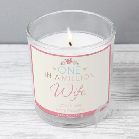 Personalised One in a Million Scented Jar Candle