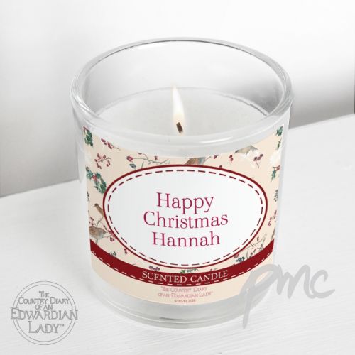 Personalised Country Diary Midwinter Scented Jar Candle