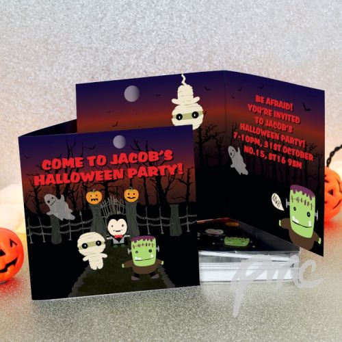 Personalised Halloween Party Invitations