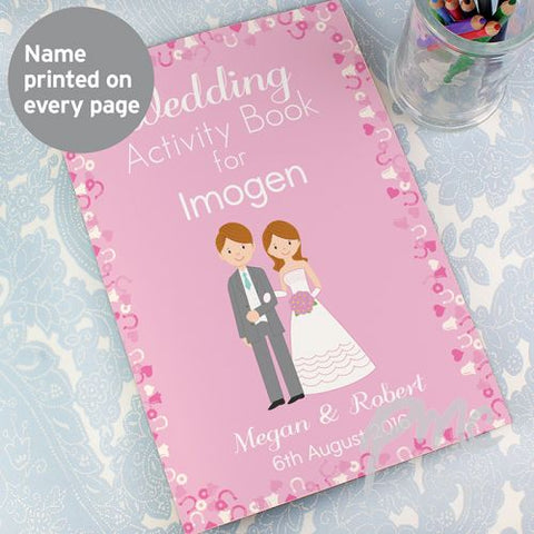 Personalised Wedding Activity Book for Girls