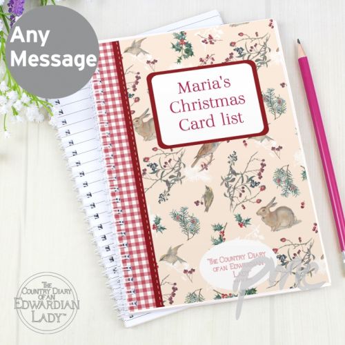 Personalised Country Diary Midwinter A5 Notebook