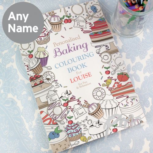 Personalised Baking Colouring Book