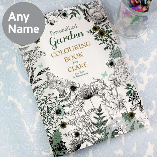 Personalised Gardening Colouring Book