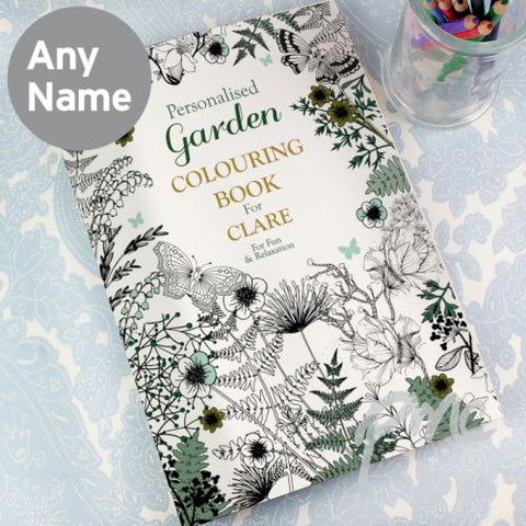 Personalised Gardening Colouring Book