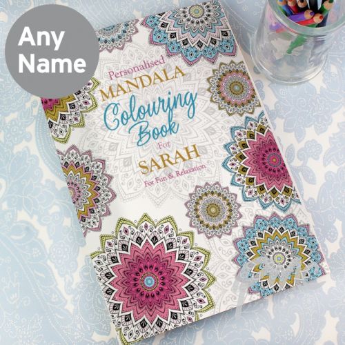 Personalised Mandala Colouring Book