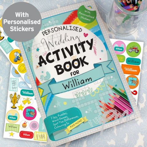 Personalised Wedding Activity Book with Stickers