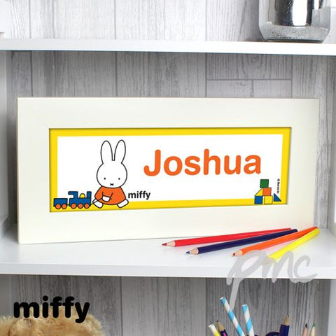 Personalised Miffy Name Frame