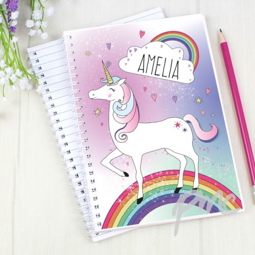 Personalised Unicorn A5 Notebook
