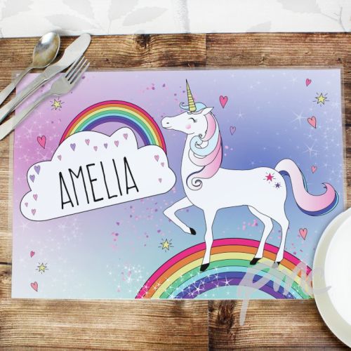 Personalised Unicorn Placemat