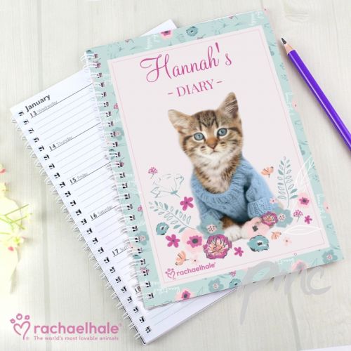 Personalised Rachael Hale Cute Kitten A5 Diary