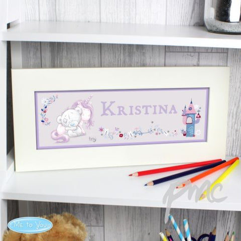 Personalised Tiny Tatty Teddy Unicorn Name Frame