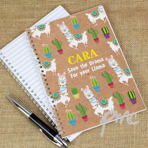 Personalised Llama A5 Notebook
