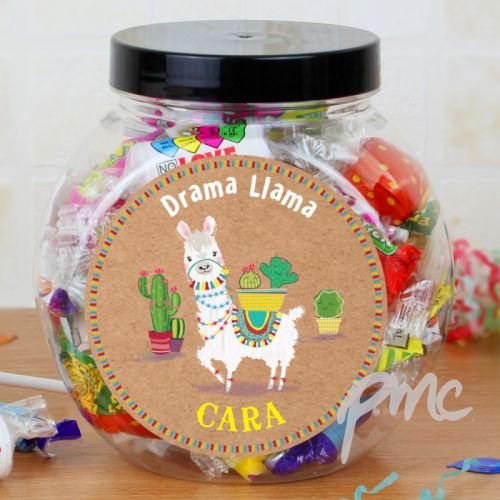 Personalised Llama Sweet Jar