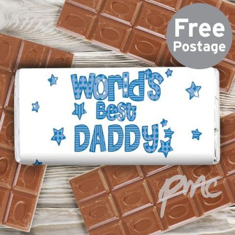 Personalised Patterns World's Best Milk Chocolate Bar