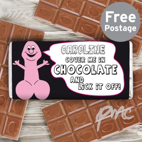 Personalised Willy Milk Chocolate Bar