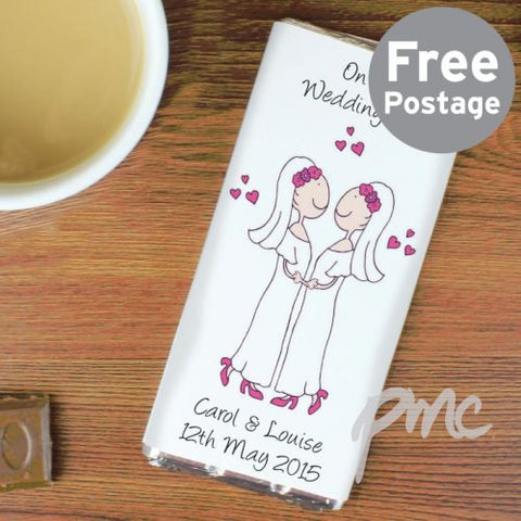 Personalised Cartoon Female Civil Milk Chocolate Bar