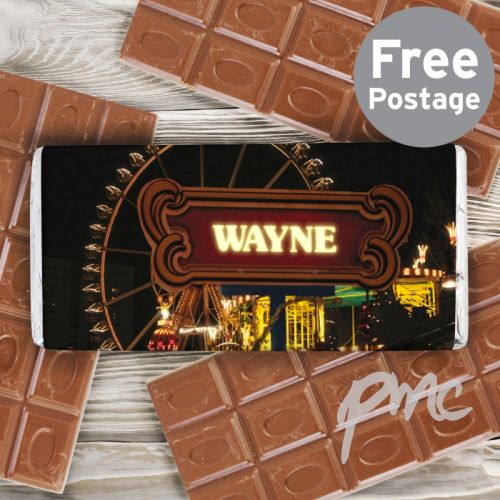 Personalised Ferris Wheel Milk Chocolate Bar