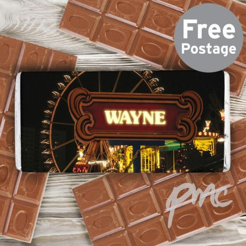 Personalised Ferris Wheel Milk Chocolate Bar