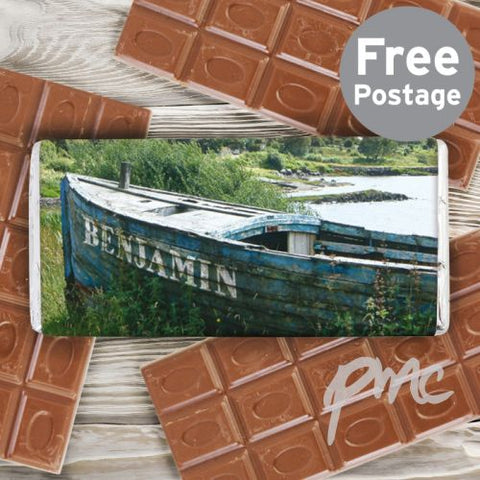 Personalised Old Barge Milk Chocolate Bar