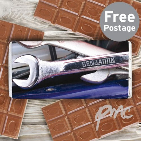 Personalised Tool Kit Milk Chocolate Bar