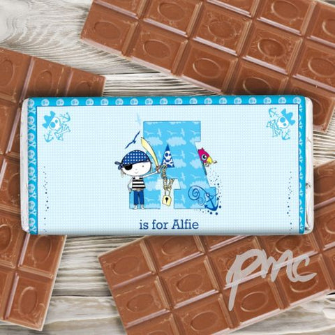 Personalised Pirate Milk Chocolate Bar