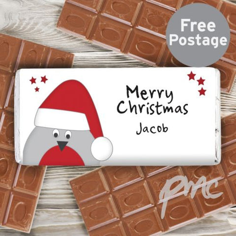 Personalised Robin Milk Chocolate Bar