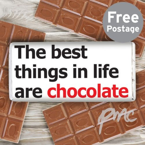 Personalised Best Things Slogan Milk Chocolate Bar