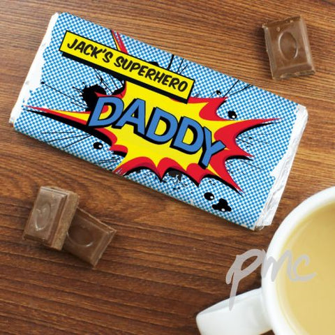 Personalised Comic Book Chocolate Bar