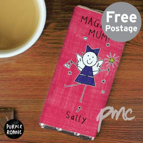 Personalised Purple Ronnie Fairy Milk Chocolate Bar