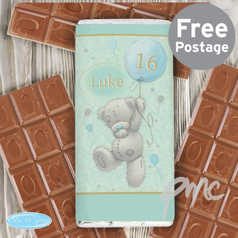 Personalised Me To You Balloon Milk Chocolate Bar