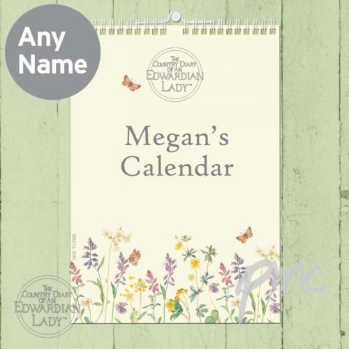 Personalised Country Diary Flower of the Month A4 Wall Calendar